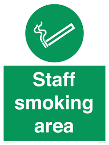 Staff smoking area